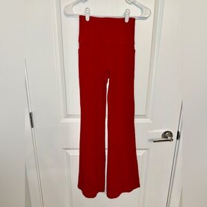 Athleta Bold Red Flare Leggings XS